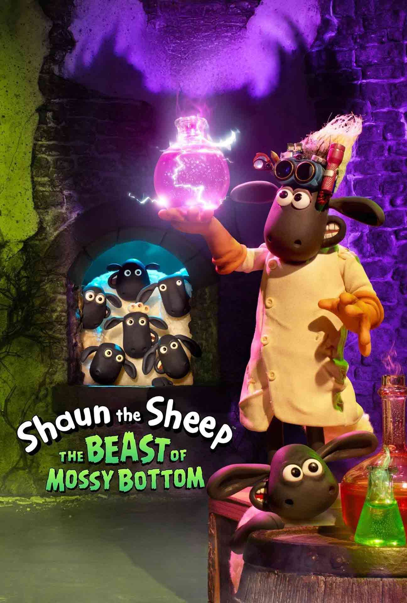 Movie Poster for Shaun the Sheep: The Beast of Mossy Bottom.